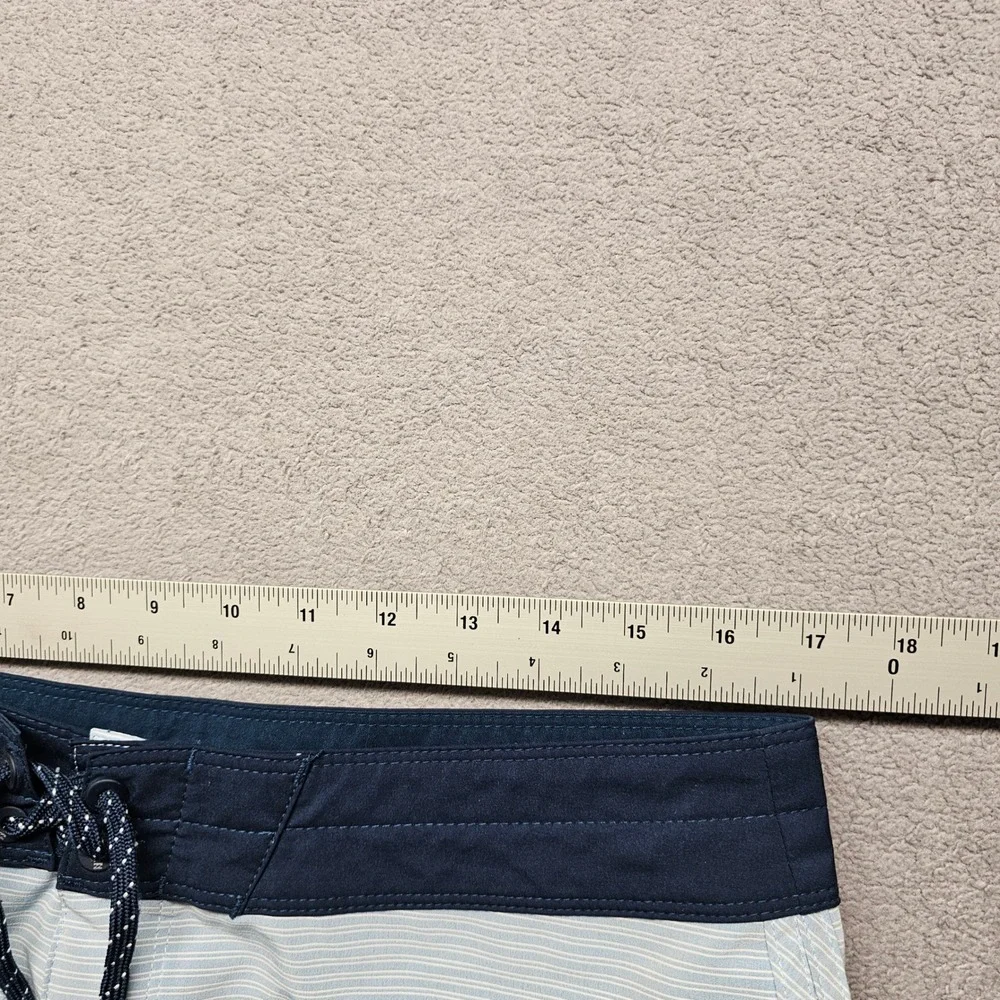 Billabong Platinum X 73 Swim Trunks Mens 34 Blue Striped Surf Surfing Water Polo